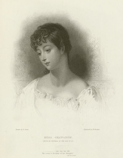 Señorita Chaworth de after Frank Stone