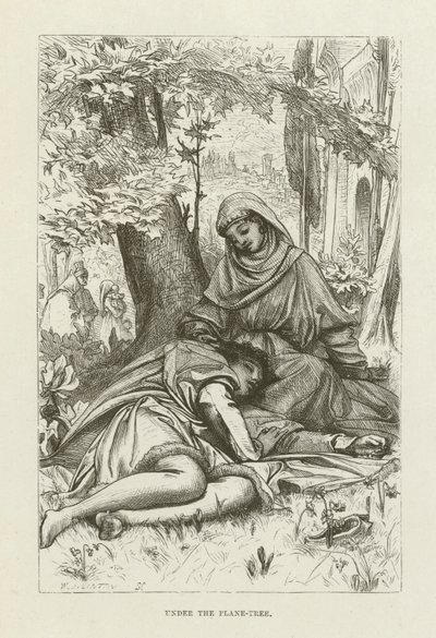 Ilustración para Romola de George Eliot de after Frederic Leighton