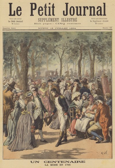 Un centenario: moda en 1794 de after Frederic Theodore Lix