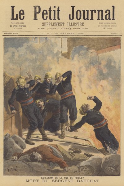 Muerte de un bombero de after Frederic Theodore Lix