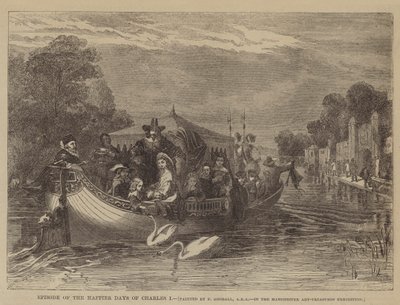 Episodio de los días felices de Carlos I de after Frederick Goodall