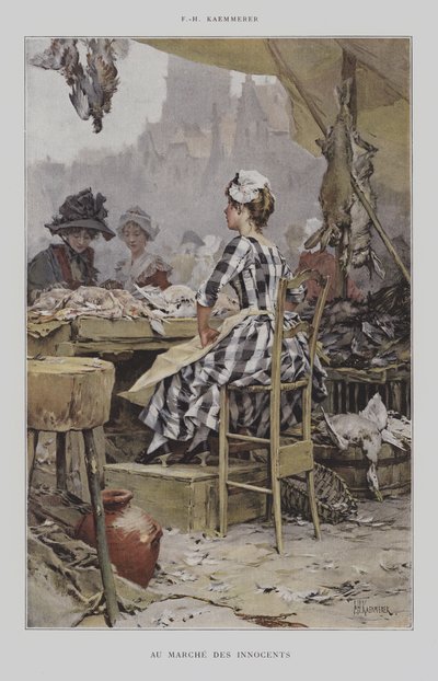 En el Mercado de los Inocentes de after Frederik Hendrik Kaemmerer