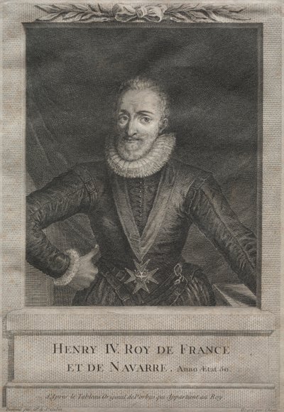 Enrique IV, Rey de Francia de after Gabriel de Saint Aubin