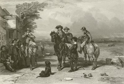 El rey en su viaje a los escoceses de after George Cattermole