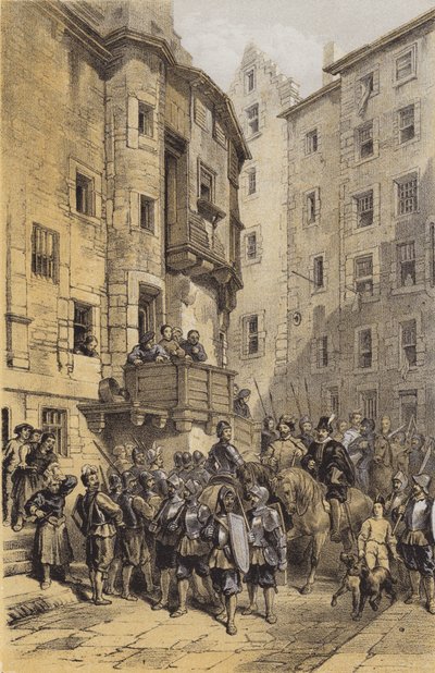 West Bow, Edimburgo de after George Cattermole