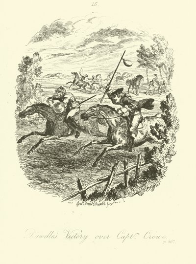 Ilustración para Launcelot Greaves de Tobias Smollett de after George Cruikshank