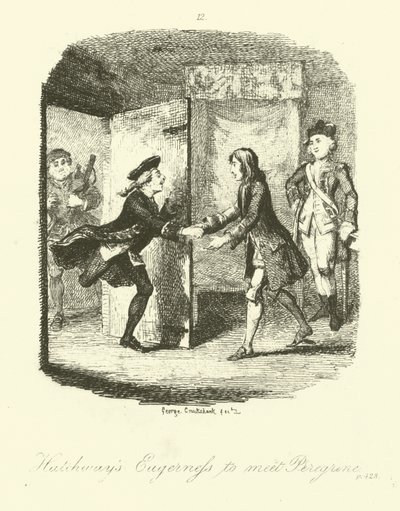 Ilustración para Peregrine Pickle de Tobias Smollett de after George Cruikshank