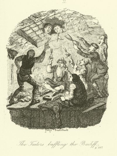 Ilustración para Peregrine Pickle de Tobias Smollett de after George Cruikshank