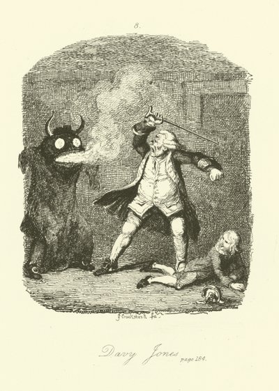 Ilustración para Peregrine Pickle de Tobias Smollett de after George Cruikshank