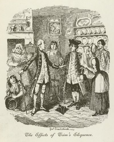 Ilustración de Tristram Shandy de after George Cruikshank