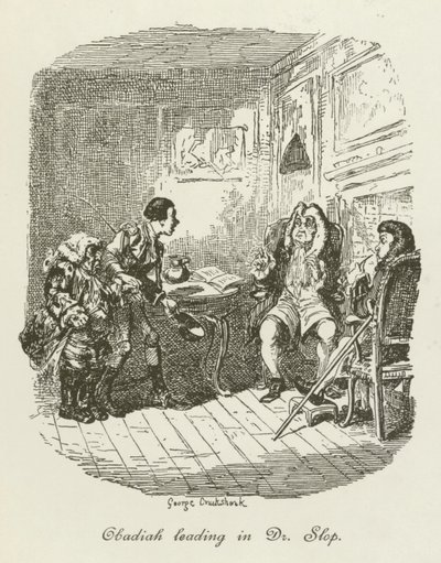 Ilustración de Tristram Shandy de after George Cruikshank