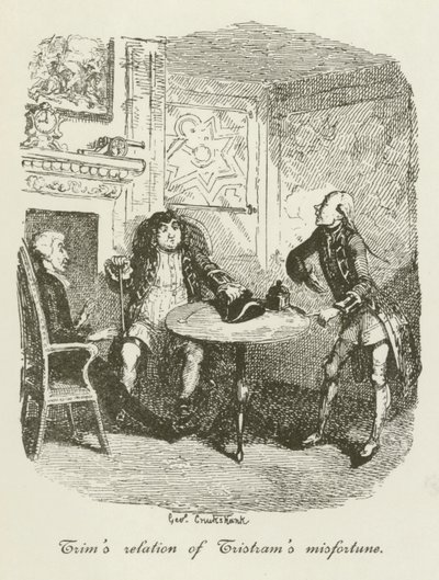 Ilustración de Tristram Shandy de after George Cruikshank