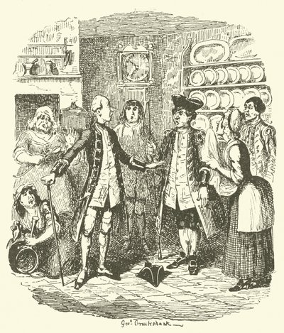 Ilustración para Tristram Shandy de after George Cruikshank
