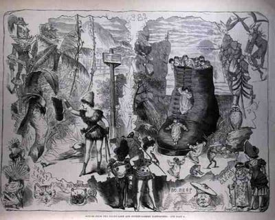 Escenas de los Pantomimas de Drury Lane y Covent Garden de after George Cruikshank
