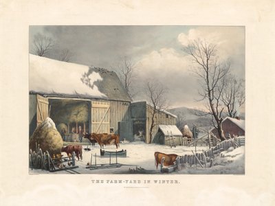 El Patio de la Granja en Invierno de after George Henry Durrie