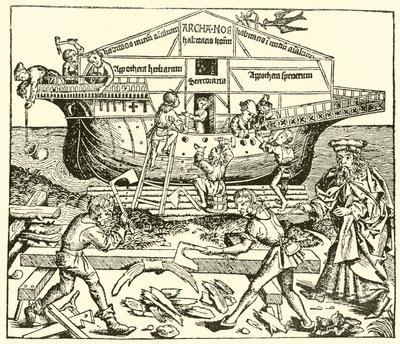 La construcción del arca supervisada por Noé de after German School