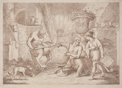 Quirón Enseña Geografía a Aquiles de after Giovanni Benedetto Castiglione Gaetano Zompini