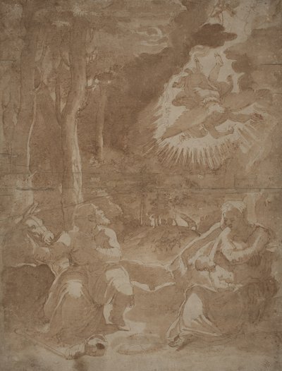 Descanso en la huida a Egipto de after Girolamo Muziano