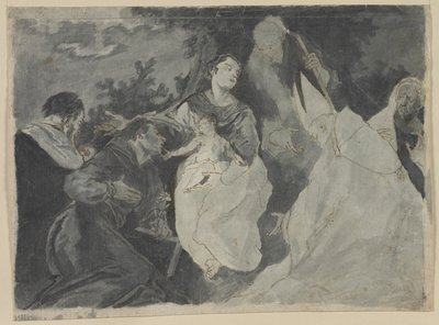 Madonna y Niño con Santos de after Giuseppe Bazzani