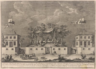 La Segunda Máquina para la Chinea de 1759: Una "Deliziosa" con un Bacanal de after Giuseppe Palazzi Giuseppe Vasi after Paolo Posi