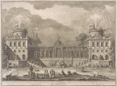 La Seconda Macchina para la Chinea de 1763: La Cosecha de Uvas de after Giuseppe Palazzi Giuseppe Vasi after Paolo Posi