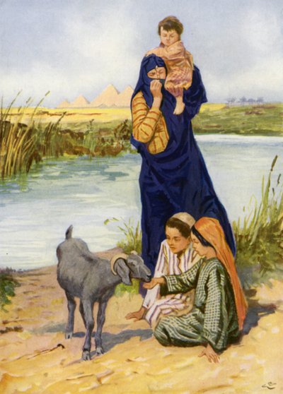 Junto al río Nilo de after Gordon Frederick Browne