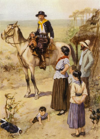 Gente de Sudamérica de after Gordon Frederick Browne