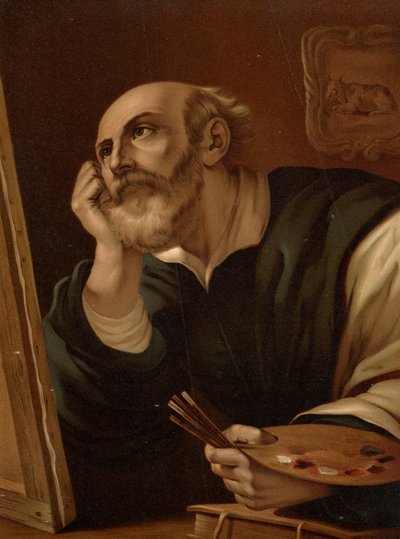 El evangelista Lucas de after Guercino