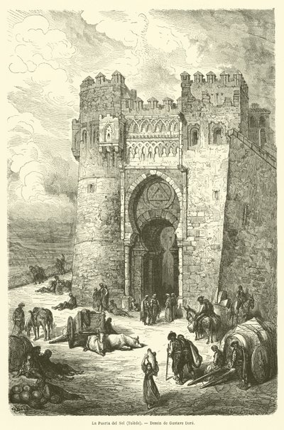 La Puerta del Sol, Toledo de Gustave after Dore