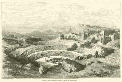 Ruinas del teatro antiguo de Mérida de Gustave after Dore