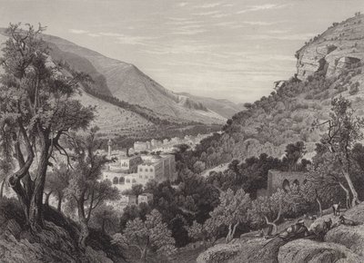 Nablus, la Antigua Siquem de after Harry Fenn