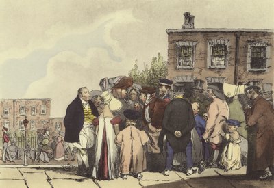 Gente de Londres de after Henri Bonaventure Monnier