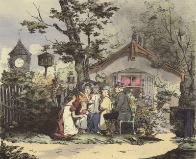 Un ministro y su familia de after Henri Bonaventure Monnier