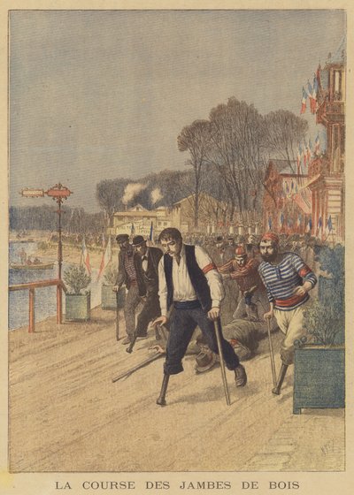 Carrera de amputados de after Henri Meyer