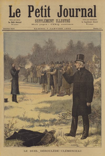 Duelo entre Paul Deroulede y Georges Clemenceau de after Henri Meyer