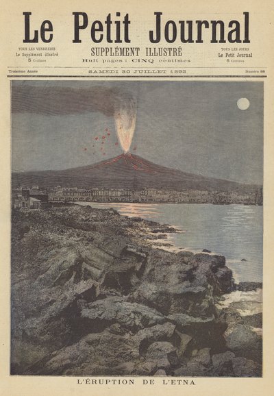 Erupción del Monte Etna de after Henri Meyer
