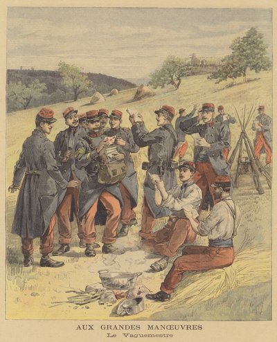 Maniobras militares francesas de after Henri Meyer