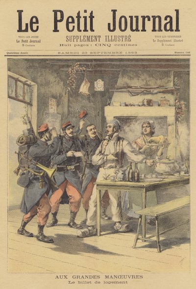 Maniobras militares francesas de after Henri Meyer