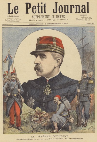 General Duchesne, comandante de la Fuerza Expedicionaria Francesa a Madagascar de after Henri Meyer