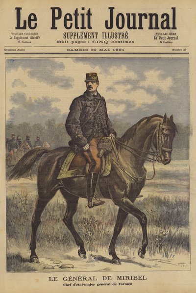 General de Miribel, Jefe del Estado Mayor General Francés de after Henri Meyer