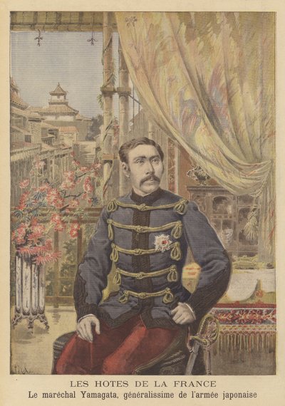 Invitados de Francia: Mariscal Yamagata, Generalísimo del Ejército Japonés de after Henri Meyer