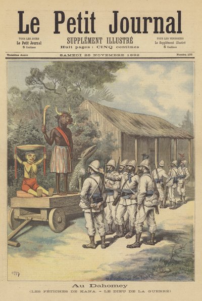 En Dahomey: los fetiches de Cana - el dios de la guerra de after Henri Meyer