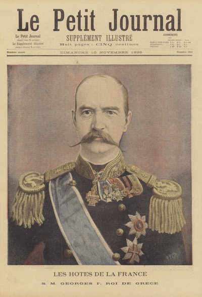 Visitantes reales a Francia: Jorge I, Rey de Grecia de after Henri Meyer