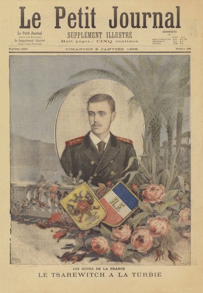 Visitantes reales a Francia: El zarevich ruso en La Turbie de after Henri Meyer
