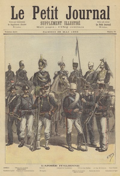 Soldados del ejército italiano de after Henri Meyer