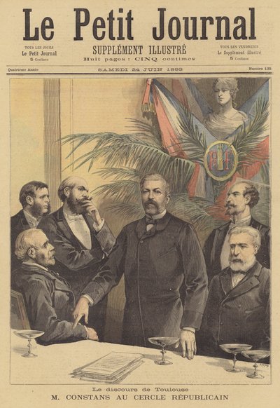 Discurso de Jean Antoine Ernest Constans al Círculo Republicano en Toulouse de after Henri Meyer