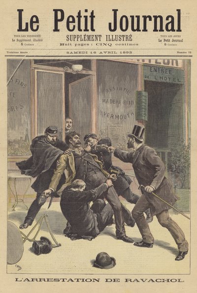 El arresto de Ravachol de after Henri Meyer