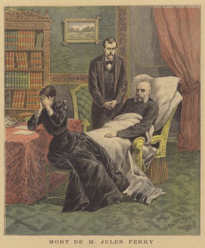 La muerte de Jules Ferry de after Henri Meyer
