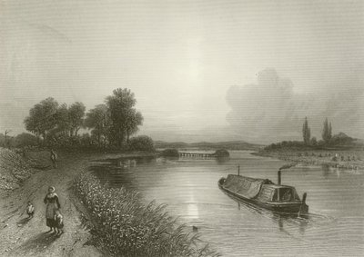 Río Trent, cerca de Wighnor de Henry after Warren