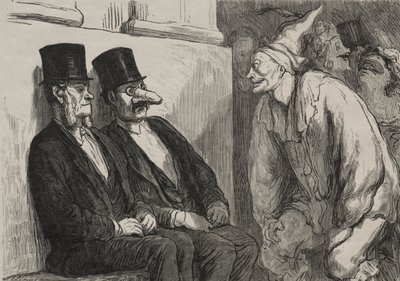 En el baile de la ópera: te diviertes demasiado de after Honoré Daumier